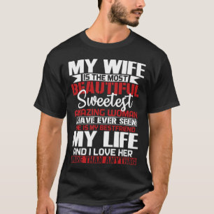 Camiseta Minha Mulher É A Mais Bonita Para O Marido