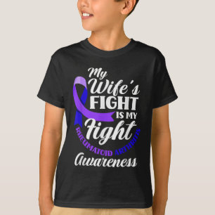Camiseta Minha Mulher Luta É Minha Luta Contra A Artrite Re