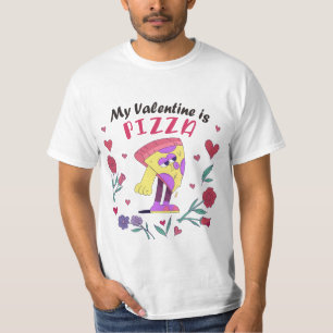 Camiseta Minha Namorados é Pizza Convite T-Shirt