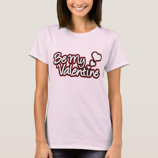 Camiseta "Minha Namorados vermelha, negra e rosa, mulheres (Frente)
