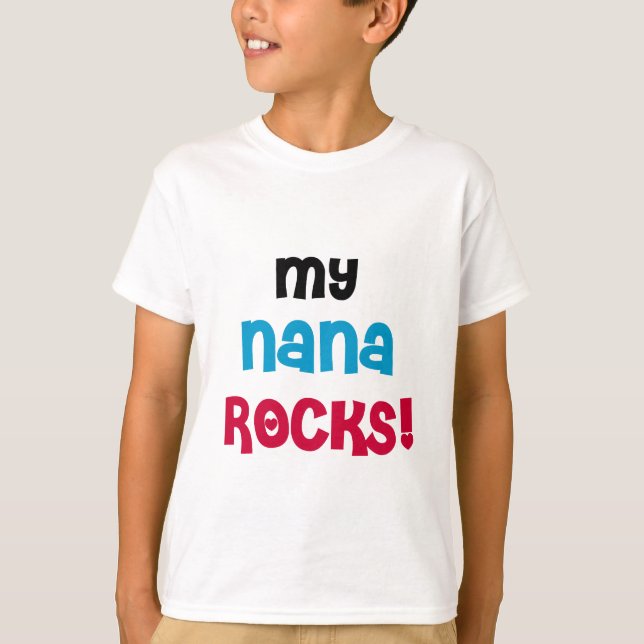Camiseta Minha Nana Rocks T-shirts e presentes (Frente)