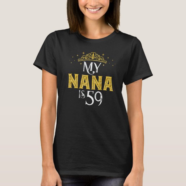 Camiseta Minha Nana Tem 59 Anos 1963 59º Aniversário Para N (Frente)