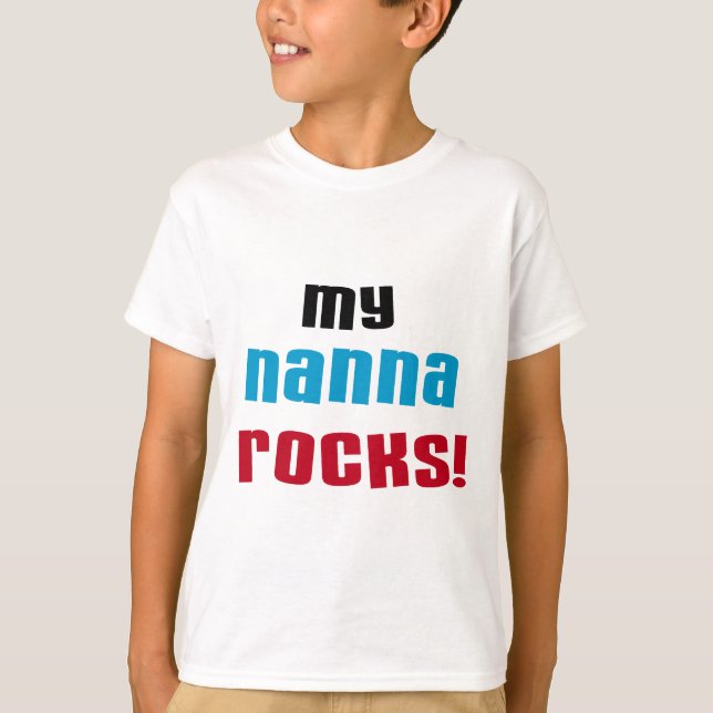 Camiseta Minha Nanna Rocks T shirts e presentes (Frente)