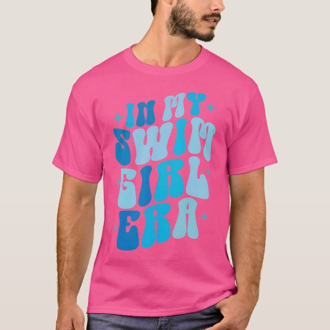 Camiseta Minha Natação Era Nadar Nadadora Natação Mulheres (Frente)