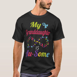 Camiseta Minha neta autista é incrível Autismo Awaren