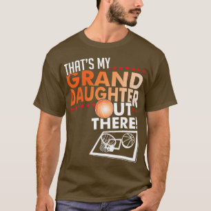 Camiseta Minha neta vovó de basquete