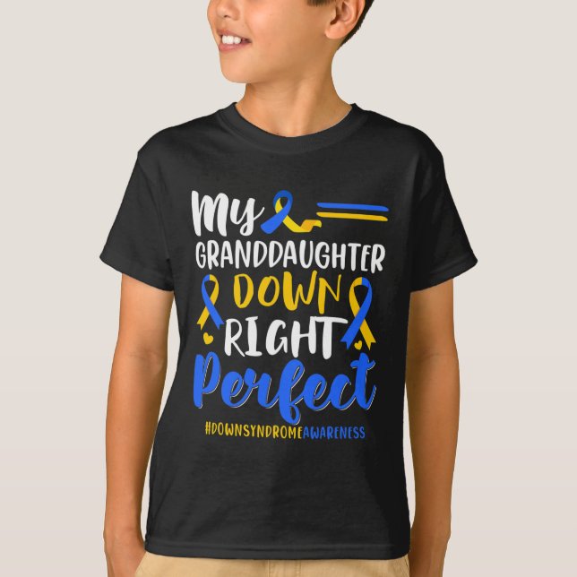 Camiseta Minha Netinha Totalmente Perfeita Síndrome de Down (Frente)