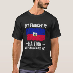 Camiseta Minha Noiva é Haitiana Nada Me Assusta Piada Noiva