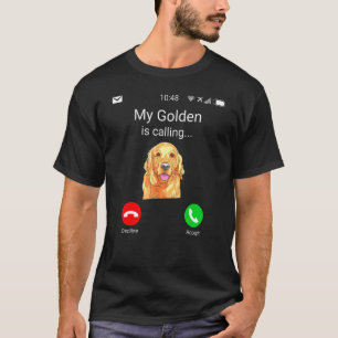 Camiseta Minha Ouro Chama De Cachorro De Retriever De Ouro 
