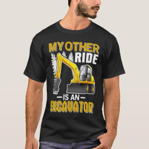Camiseta minha outra carona é uma Escavadeira
