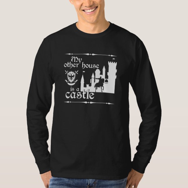 Camiseta Minha Outra Casa É Um Castelo Medieval Renascentis (Frente)