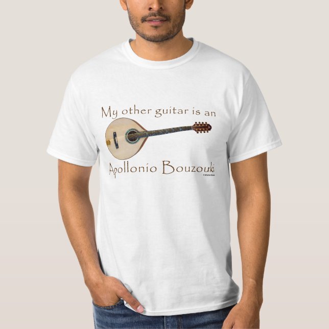 Camiseta Minha outra guitarra é um Apollinio Bouzouki (Frente)