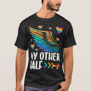 Camiseta Minha Outra Metade de Casais LGBTQ+ Correspondendo
