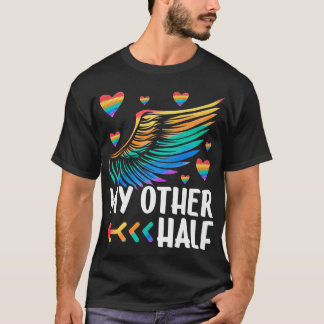 Camiseta Minha outra metade de Casal LGBTQ+ coincidente com