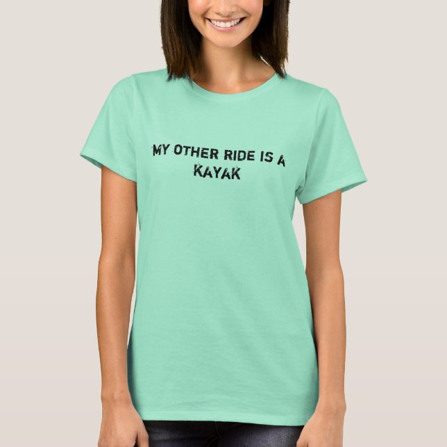 Camiseta Minha Outra Viagem é um Kayak (Frente)