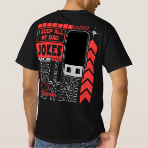 Camiseta Minha Pai Piada Em Um Pai-a-base Engraçado