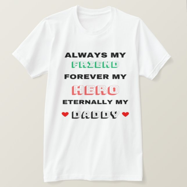 Camiseta Minha Pai T-Shirt (Frente do Design)