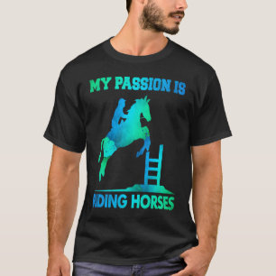 Camiseta Minha Paixão É Montar Cavalos Ditos de Cavalos