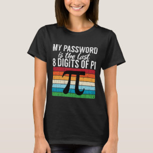Camiseta Minha Palavra É Os Últimos 8 Dígitos Do Pi Math Pi