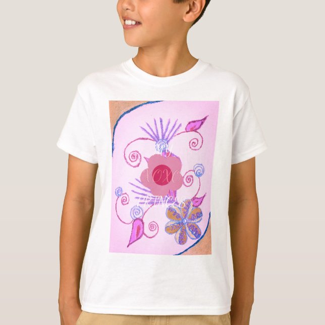 Camiseta Minha Pequena Princesa: Vetor Rosa Bebê Inspiracio (Frente)