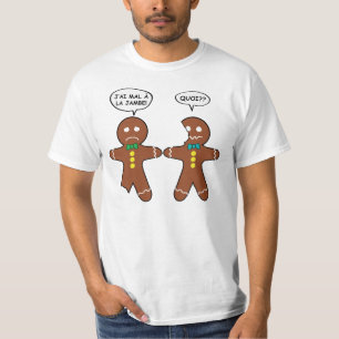 Camiseta Minha Perna Magoa Gengerpão Cookie Engraçado Franc