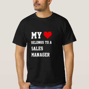 Camiseta Minha Pertença A Um T-Shirt Gerente De Vendas
