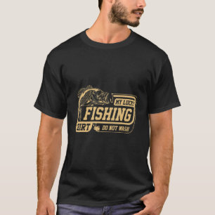 Camiseta Minha Pesca Sortuda Não Lava Pescadores Engraçados
