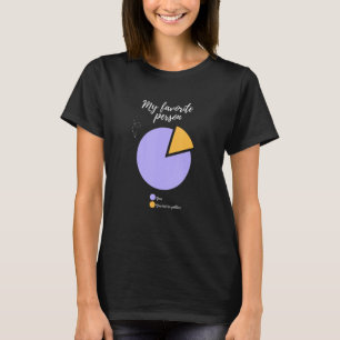 Camiseta minha pessoa favorita, seu gráfico de tortas engra