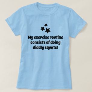 Camiseta Minha piada de exercícios