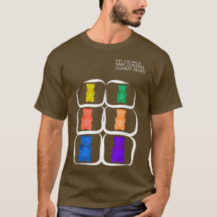 Camiseta Minha Pilha Pode Conter Doces Engraçados Com Urso 