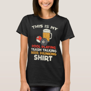 Camiseta Minha Piscina Jogando Lixo Falando Bebendo De Cerv