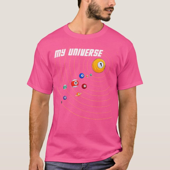 Camiseta Minha Piscina Universo Billiard (Frente)