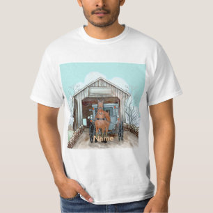 Camiseta Minha ponte coberta pelo Amish