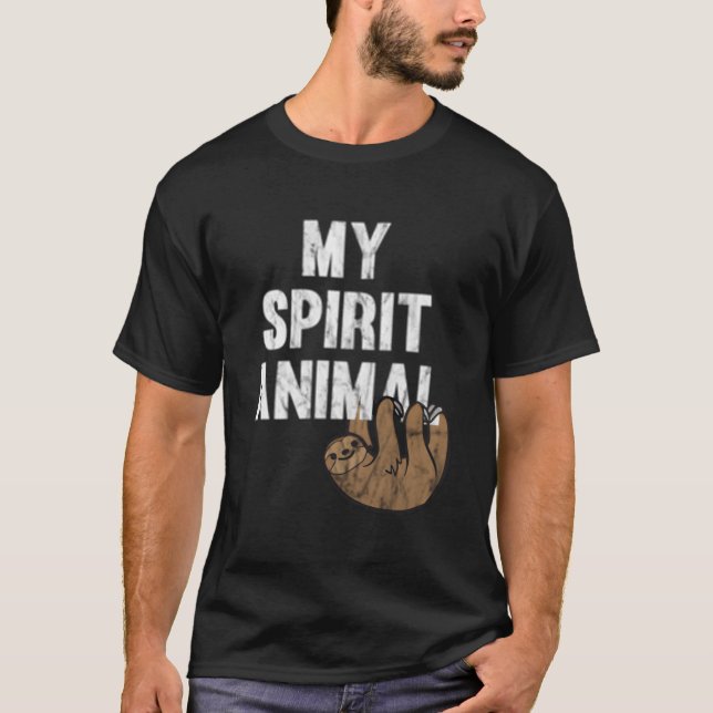 Camiseta Minha Preguiça Animal Espiritual (Frente)