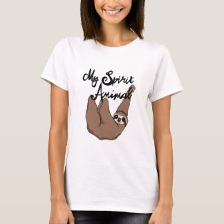 Camiseta Minha preguiça bonito animal do espírito