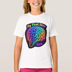 Camiseta Minha primeira ideia - Design criativo e inspirado