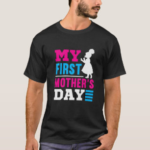 Camiseta Minha Primeira Ideia Engraçada De Dia de as mães P