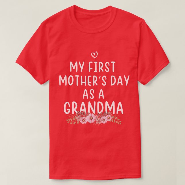 Camiseta minha primeira mãe como presente de Dia de as mães (Frente do Design)