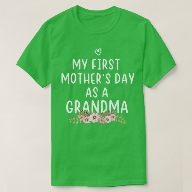Camiseta minha primeira mãe como presente de Dia de as mães (Frente do Design)