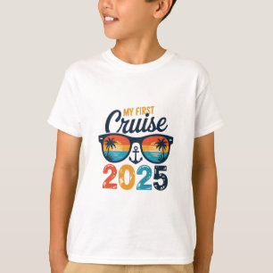Camiseta Minha Primeira Viagem de Cruzeiro 2025 Divertida P