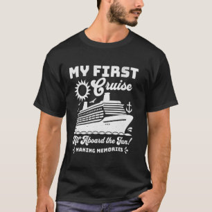 Camiseta Minha Primeira Viagem de Navio de Cruzeiro Corresp