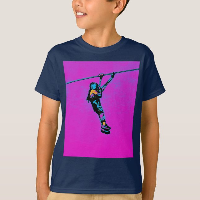 Camiseta Minha Primeira Viagem Zipline - Ziplining (Frente)