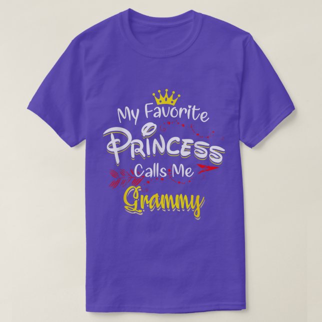 Camiseta Minha Princesa Favorita Me Chama Amigos do Grammy (Frente do Design)