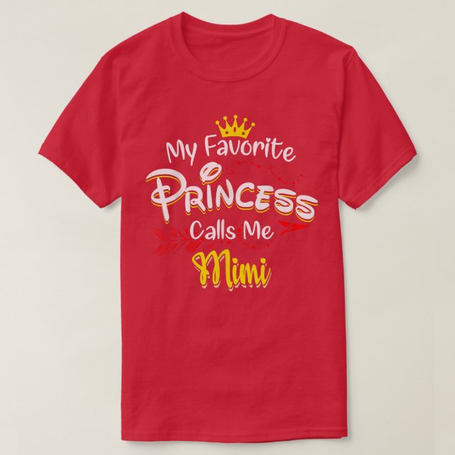 Camiseta Minha Princesa Favorita Me Chama Mimi (Frente do Design)