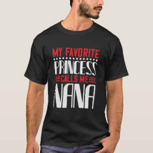 Camiseta Minha princesa favorita me chama nana Basic Dark M
