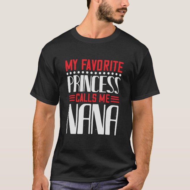 Camiseta Minha princesa favorita me chama nana Basic Dark M (Frente)