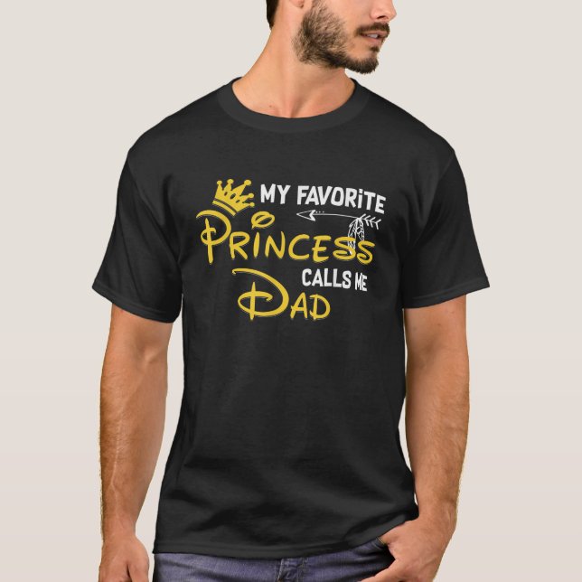 Camiseta Minha Princesa Favorita Me Chama Pai Engraçado Ani (Frente)