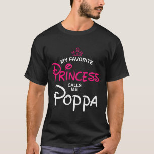 Camiseta Minha Princesa Favorita Me Chama Poppa Filha Fathe