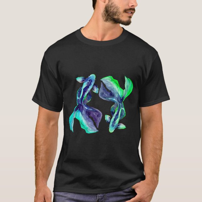 Camiseta Minha Roupa de Crianças Tem Nadadeiras e Presente  (Frente)