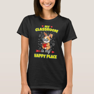 Camiseta Minha Sala De Aula É Meu Lugar Feliz, Primário